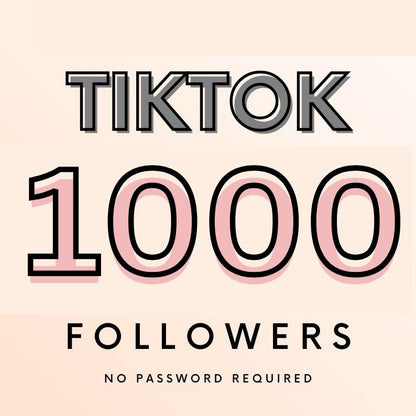 1000 TikTok Followers | Boost Engagement | Real and Active Followers | Fast & Secure Delivery