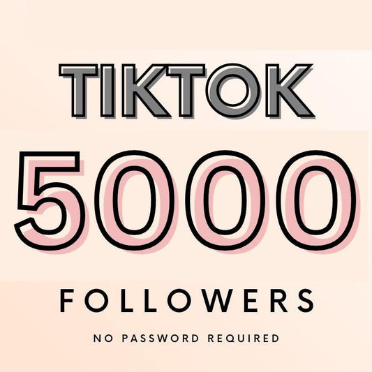 5000 TikTok Followers | Handmade | Boost Engagement | Real and Active Followers | Fast & Secure Delivery | Guide